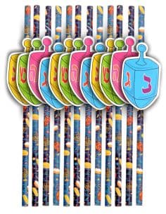 Pailles de Hanoukka, ensemble de 12 pièces 2