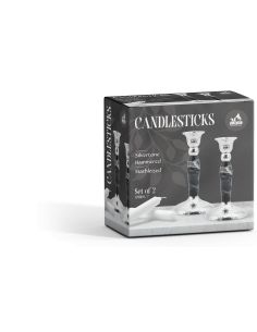 Bougeoirs Marbrés Noir 2