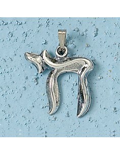 Pendentif chai, argent...