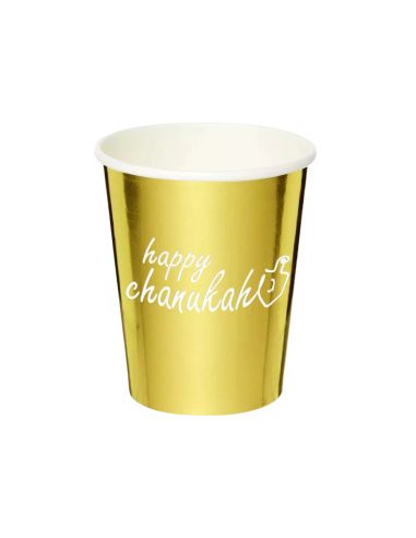 Verres carton motif 'Hanouca