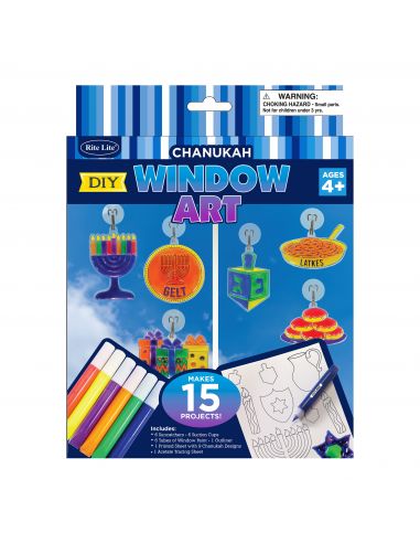 Décoration de fenêtre de Hanoucca à faire soi même