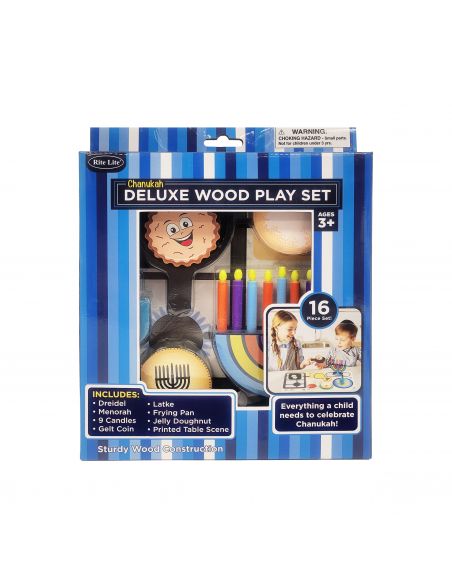 Ensemble de jeu en bois de luxe pour enfants Hanoukka