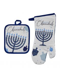 Gant de cuisine mosaïque de Hanoukka coton 2