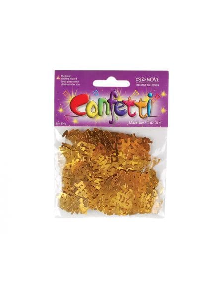 Mazal tov confeti couleur doré