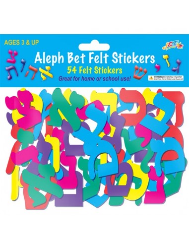 Autocollants en feutre – Alef Bet