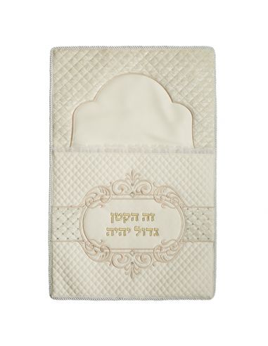 Oreiller Brit en cuir 74x50 cm avec broderie