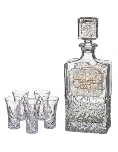 Service vin cristal avec verres à...