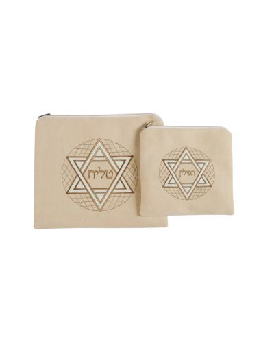 Set de sacs Talit et Téfiline – Maguen David (Étoile de David)