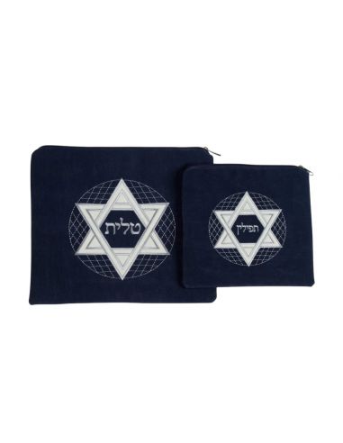 Set de sacs Talit et Téfiline – Maguen David (Étoile de David)