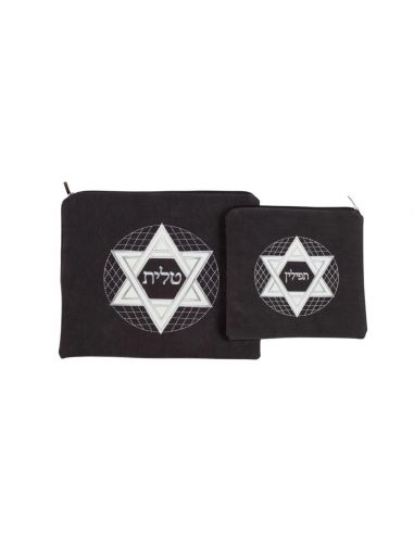 Set de sacs Talit et Téfiline – Maguen David (Étoile de David)