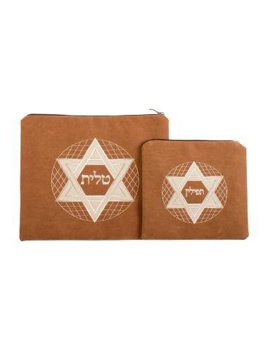 Set de sacs Talit et Téfiline – Maguen David (Étoile de David)