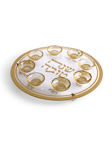 Assiette ronde en cristal Roch...