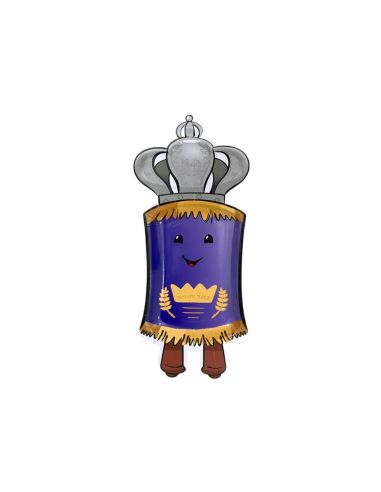 Assiette en carton Simha Torah 23 cm