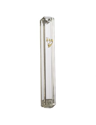 Boîtier de mezouza transparent 10 cm