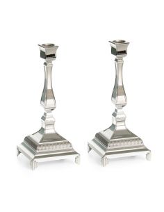 Chandeliers plaqués argent paire 25 cm