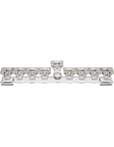 Menorah en cristal décorative 37×6 cm