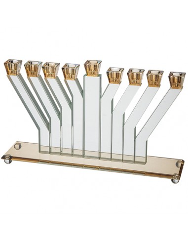 Menorah en cristal décorative Fritz...