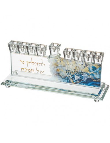 Menorah en cristal décorative Fritz...