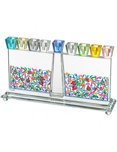 Menorah en cristal Fritz avec...
