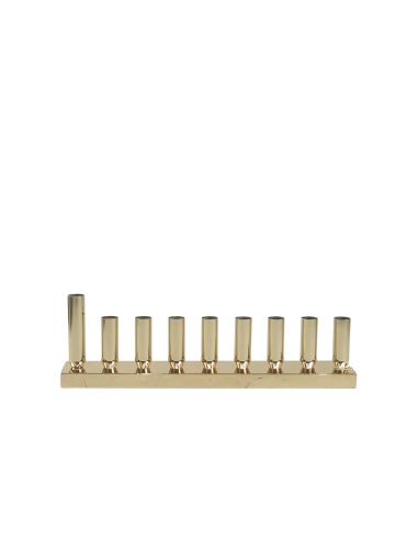 Menorah dorée ligne 42x8x12cm