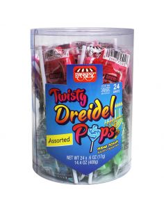 Sucettes Twisty Dreidel – Assorties