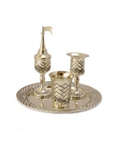 Set de Havdalah Argenté