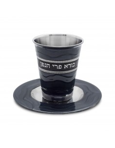 Verre de Kiddouch en acier...