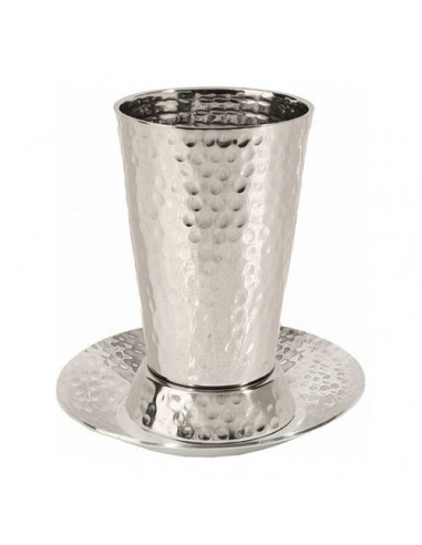 Verre de Kiddouch en acier inoxydable...