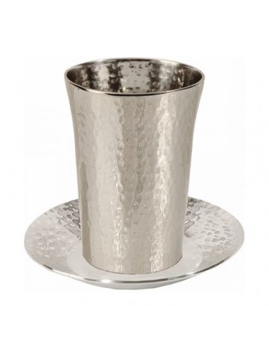 Verre de Kiddouch en acier inoxydable...
