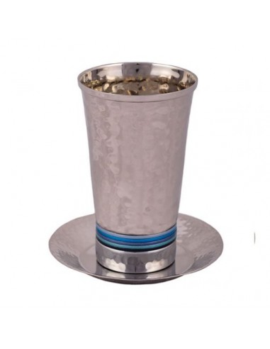 Verre de Kiddouch en Acier Inoxydable...