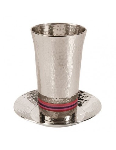 Verre de Kiddouch en Acier Inoxydable...