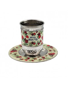 Verre de Kiddouch en métal...