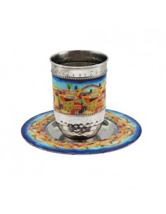 Verre de Kiddouch en métal...