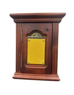 Boite de Tsedaka en bois personaliser format choul 