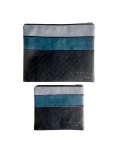 Pochette pour Talit et Tefilin en vinyle bleu marine