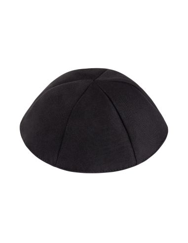 IKippa noire en polyester 6 part