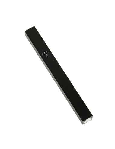 Mezouzah en aluminium noir – shin noir – 12 cm