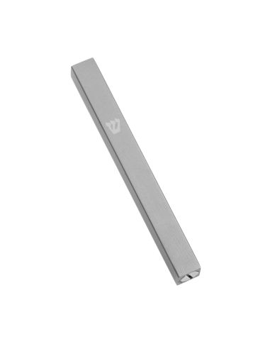Mezouzah en aluminium gris – shin argenté – 12 cm