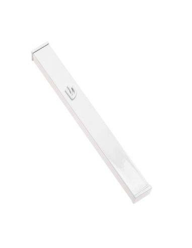Mezouzah en aluminium blanc – shin blanc – 15 cm