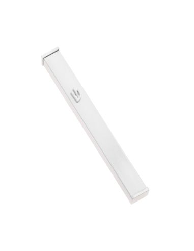 Mezouzah en aluminium blanc – shin blanc – 12 cm