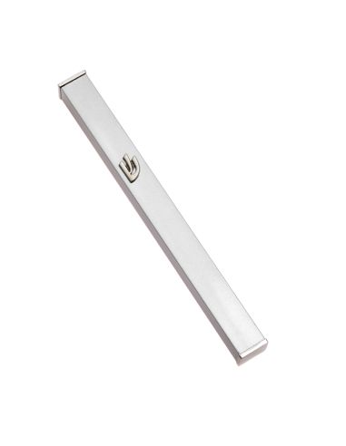 Mezouzah en aluminium argenté – shin nickel – 20 cm