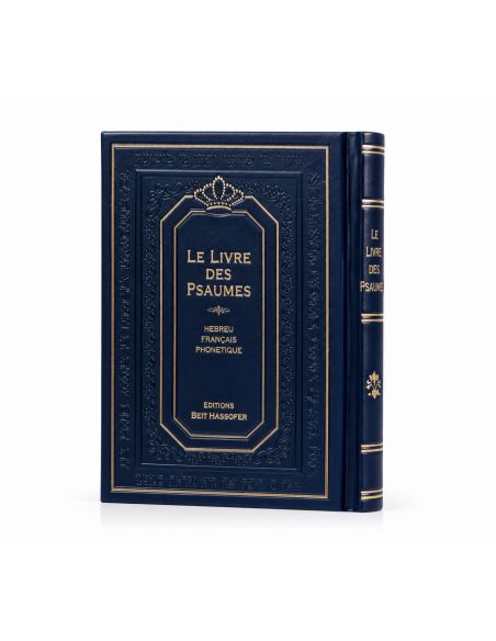 Le Livre des Psaumes – Édition hébreu, français et phonétique grand format bleu