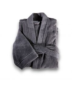 Peignoir adulte gris foncé taille M