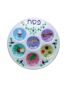 Plateau du seder en plastique  2