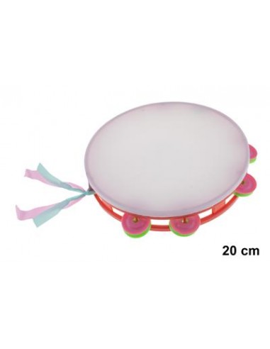 Tambourin en plastique (diamètre 20 cm)