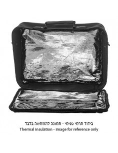 Sac de voyage de Talit de couleur noire avec une bouche luxueuse avec  2